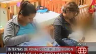 Internas del Penal de Mujeres vivieron la semana de la lactancia materna