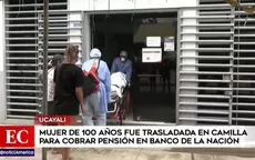 Pensión 65 señaló que mujer en camilla en Ucayali tenía autorización para que un tercero cobre el subsidio - Noticias de pension-65