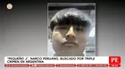 Pequeño J, narco peruano, buscado por triple crimen en Argentina