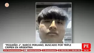 Pequeño J, narco peruano, buscado por triple crimen en Argentina. Foto y video: Unidad de investigación