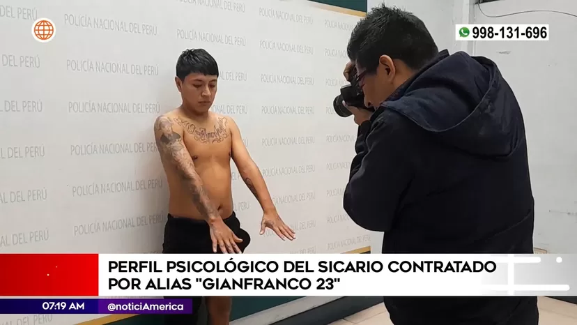 Perfil psicológico del sicario contratado por alias Gianfranco 23