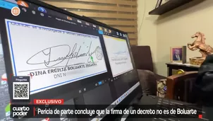 Un peritaje grafotécnico reveló que la firma de la presidenta Boluarte en un Decreto Supremo del 29 de junio de 2023 no sería auténtica. Video: Cuarto Poder