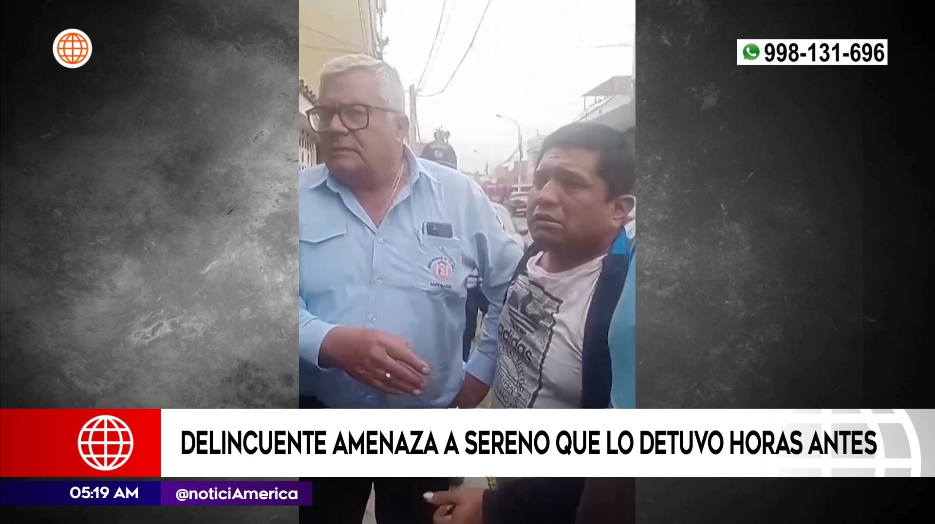Delincuente amenazó a sereno en La Perla. Foto: América Noticias