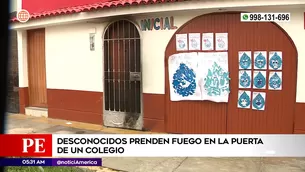 Ataque a colegio en La Perla. Foto y video: América Noticias