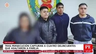 Persecución en Ate y San Borja dejó cuatro ladrones capturados