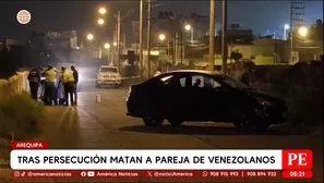 Tras persecución matan a pareja de venezolanos en Arequipa. Foto y video: América Noticias