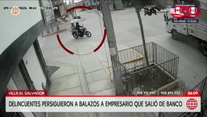 Persiguen a balazos a un empresario en Villa El Salvador. Foto y video: América Noticias