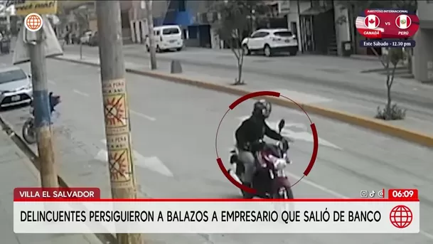 Persiguen a balazos a un empresario en Villa El Salvador. Foto: América Noticias