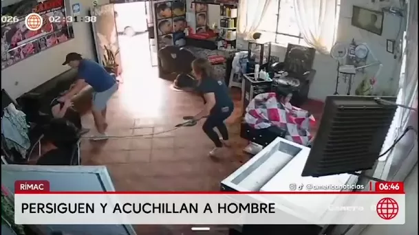 Hombre fue perseguido y acuchillado dentro de un spa en el Rímac frente a testigos/ América Noticias