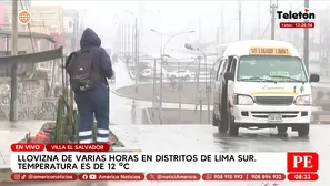 Persistente llovizna sorprende a limeños desde la madrugada. Foto y video: América Noticias