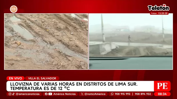 Persistente llovizna sorprende a limeños desde la madrugada. Foto: América Noticias Persistente llovizna sorprende a limeños desde la madrugada. Foto: América Noticias