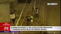 Pelea entre peruanos y venezolanos. América Noticias