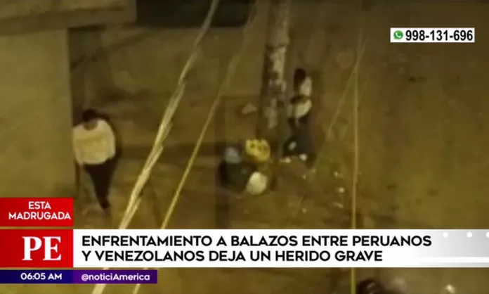 Una Persona Result Herida Durante Pelea Entre Peruanos Y Venezolanos Am Rica Noticias