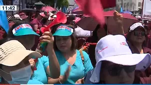 Protesta del personal de Salud. Foto y video: Canal N