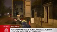 Pertenencias de los Humala Heredia llegaron a la casa del padre del expresidente