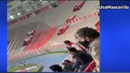 Perú-Brasil: Captan a asistentes en tribunas del Estadio Nacional pese a prohibiciones 