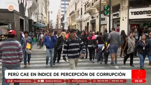 Perú cae en índice de percepción de corrupción. Foto y video: América Noticias