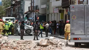 El Gobierno del Perú se solidariza con Ecuador, luego de que sufriera un sismo de magnitud 6.3. / Video: Canal N
