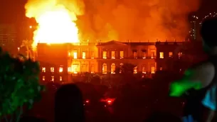 Incendio en Río de Janeiro. Foto: AFP