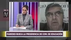 Perú Libre: Congresista Paredes buscará la presidencia de la Comisión de Educación 