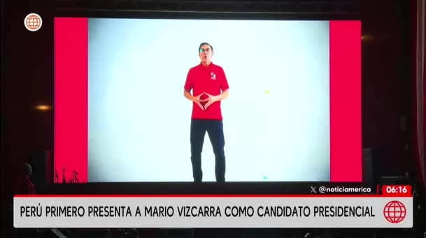 Perú Primero presenta a Mario Vizcarra como candidato/ América Noticias Perú Primero presenta a Mario Vizcarra como candidato/ América Noticias