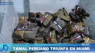 El tamal peruano triunfa en Miami y se encuentra nuevamente en el Récord Guinness / Fuente: Domingo al Día