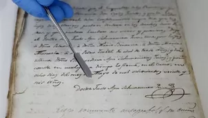 Manuscrito sobre los incas. Foto:EFE