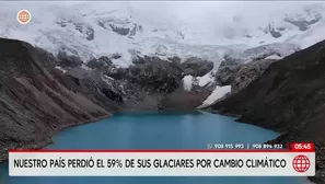 Perú en riesgo de aluviones por colapso de glaciares. Foto y video: América Noticias