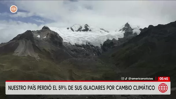 Perú en riesgo de aluviones por colapso de glaciares. Foto: América Noticias Perú en riesgo de aluviones por colapso de glaciares. Foto: América Noticias