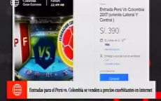 Perú vs. Colombia: entradas se venden a precios exorbitantes en Internet - Noticias de eliminatorias-2014
