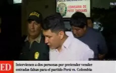 Perú vs. Colombia: intervienen a dos sujetos que vendían entradas falsas - Noticias de eliminatorias-2014