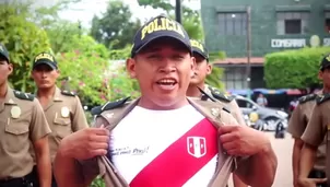 Policías apoyan a la selección peruana. Video: Policía Nacional / Alida Producciones