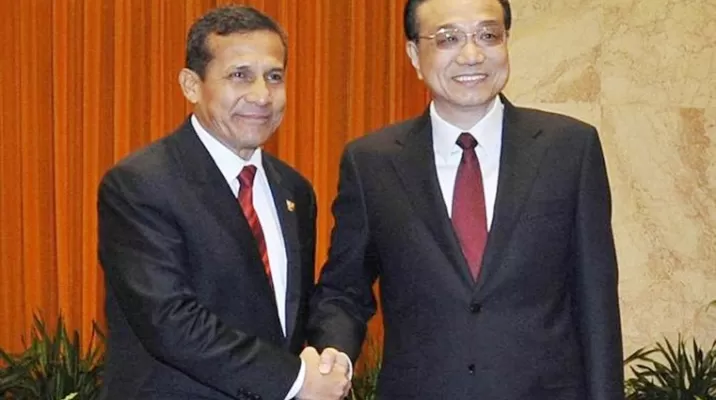 Ollanta Humala y primer ministro chino. Foto: cronicaviva.com.pe Ollanta Humala y primer ministro chino. Foto: cronicaviva.com.pe