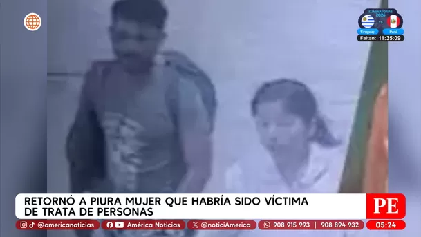 Volvió a Perú la mujer que habría sido víctima de trata de personas. Foto: América Noticias
