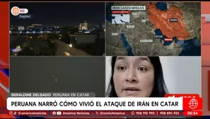 Peruana narró cómo vivió el ataque de Irán en Qatar. Foto y video: América Noticias