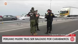 Peruano murió tras ser baleado por carabineros chilenos. Foto y video: América Noticias
