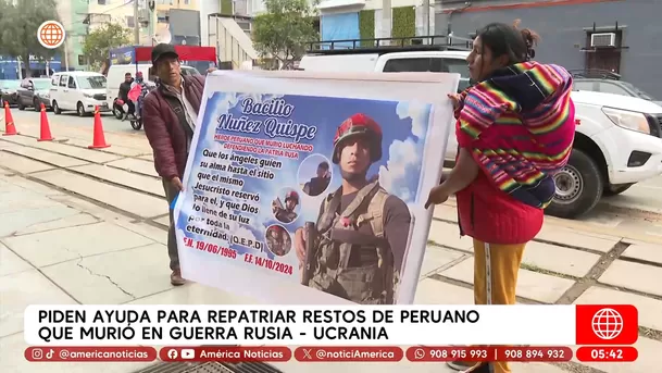 Piden ayuda para repatriar restos de peruano que murió en guerra Rusia-Ucrania. Foto: América Noticias Piden ayuda para repatriar restos de peruano que murió en guerra Rusia-Ucrania. Foto: América Noticias