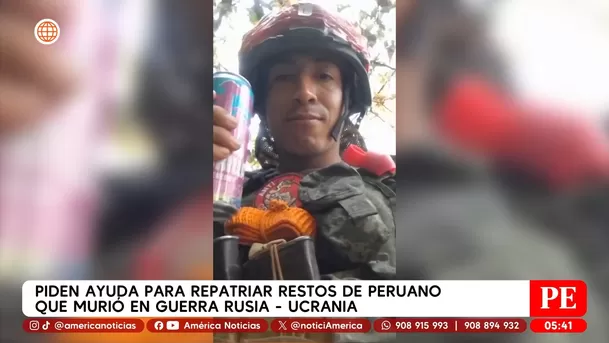 Piden ayuda para repatriar restos de peruano que murió en guerra Rusia-Ucrania. Foto: América Noticias Piden ayuda para repatriar restos de peruano que murió en guerra Rusia-Ucrania. Foto: América Noticias