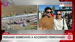 Un ciudadano peruano identificado como Josimar Medina sobrevivió al choque de trenes ocurrido en España, accidente que dejó al menos 69 fallecidos y decenas de heridos. El joven, natural de Chiclayo, viajaba como turista junto a su pareja, la brasileña Vitoria Maia, cuando ocurrió la colisión. Foto y video: América Noticias
