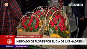 Arreglos florares por el Día de la Madre | Video: América Noticias