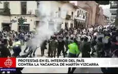 Peruanos en regiones también protestaron contra la vacancia de Vizcarra y la asunción de Merino al poder - Noticias de despacho-presidencial