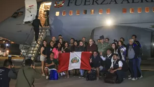 24 peruanos regresaron tras huracán en Jamaica en avión presidencial. Foto: Andina / Video: Canal N