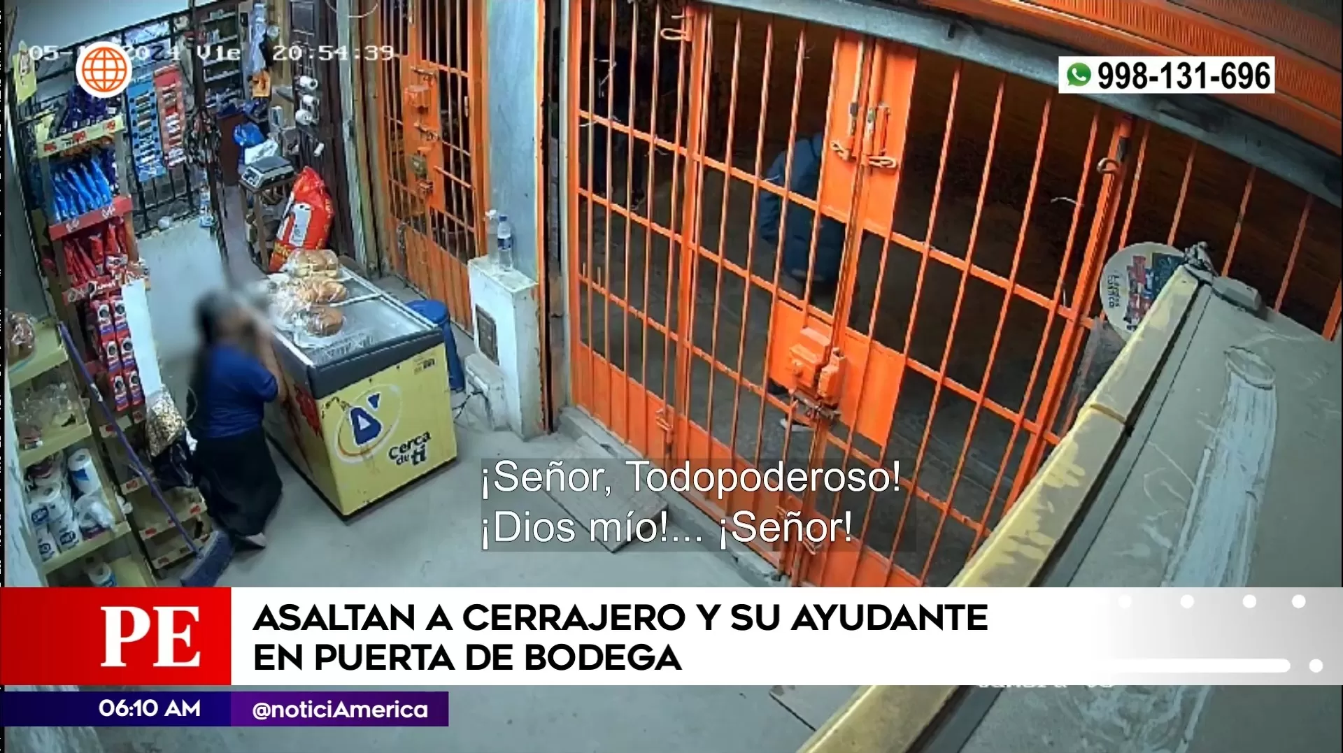 Dueña de bodega elevó oraciones | Imagen: América Noticias