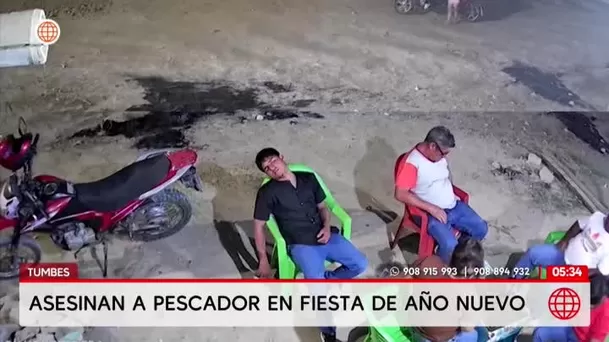 Pescador es asesinado por sicarios durante fiesta de año nuevo en Tumbes. Foto: América Noticias