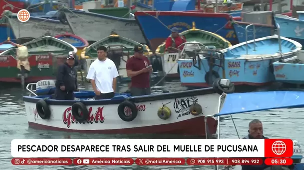 Pescador desaparece tras salir del muelle de Pucusana. Foto: América Noticias