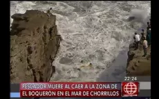 Chorrillos: pescador falleció tras caer al peligroso boquerón de la playa La Herradura - Noticias de herradura