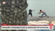 Pescadores y paseadores de botes se enfrentan en La Punta