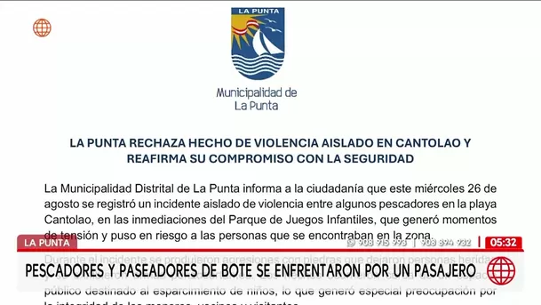 Pescadores y paseadores de botes se enfrentan por un pasajero en La Punta. Foto: América Noticias