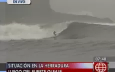 Pese a fuerte oleaje, surfistas realizan campeonato en La Herradura - Noticias de herradura