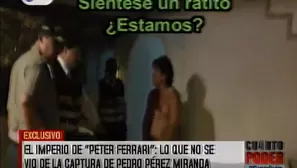 Peter Ferrari en allanamiento a su vivienda. Foto y video: América Noticias